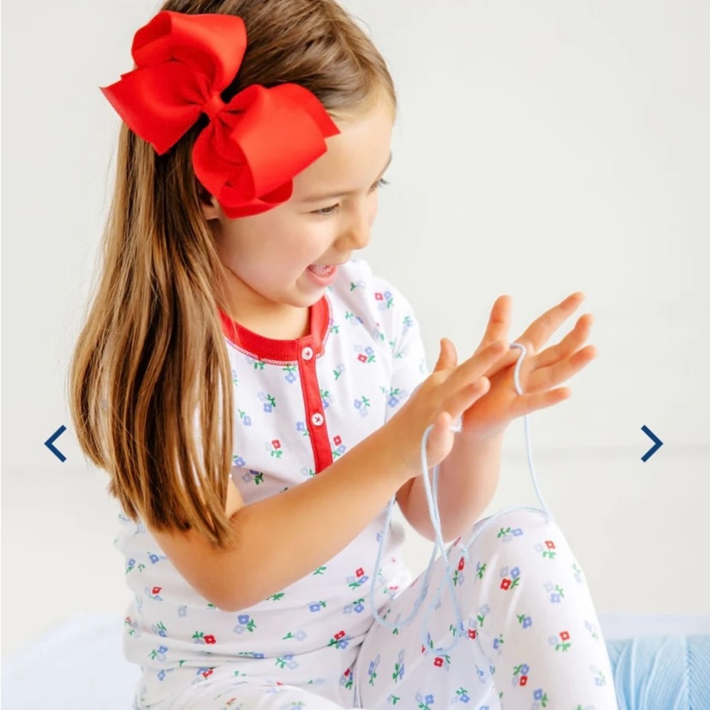 The Beaufort Bonnet Company Sara Jane's Short Sleeve Floral Pajama Set Size 8-10 - Picture 3 of 10
